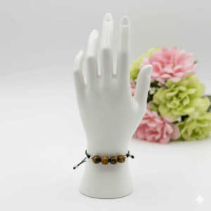 Pulsera alma ojo de tigre negro