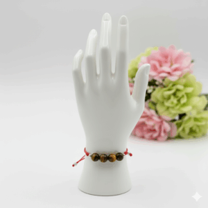 Pulsera alma ojo de tigre rojo