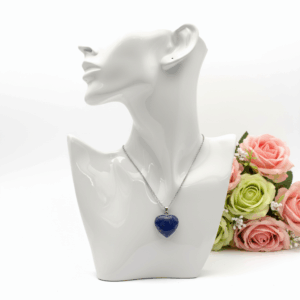 Collar corazón lapislázuli