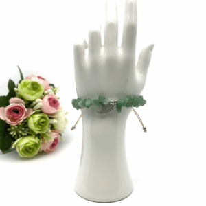 Pulsera picada jade verde