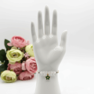 Pulsera flor cristal