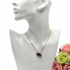 Collar mariposa lapislazuli