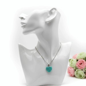 Collar corazon malaquita