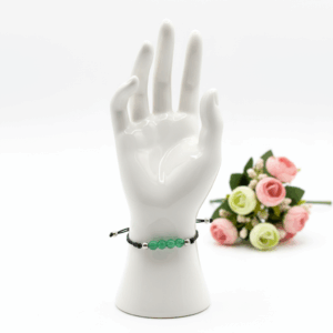 Pulsera alma jade verde negro