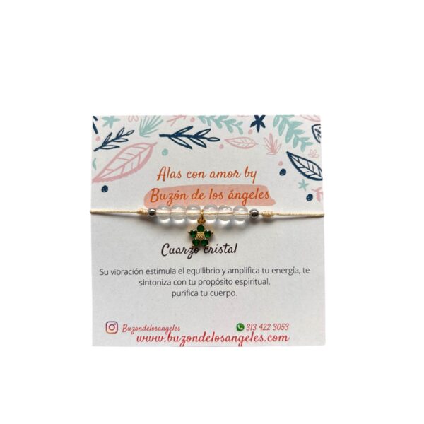 Pulsera flor cristal